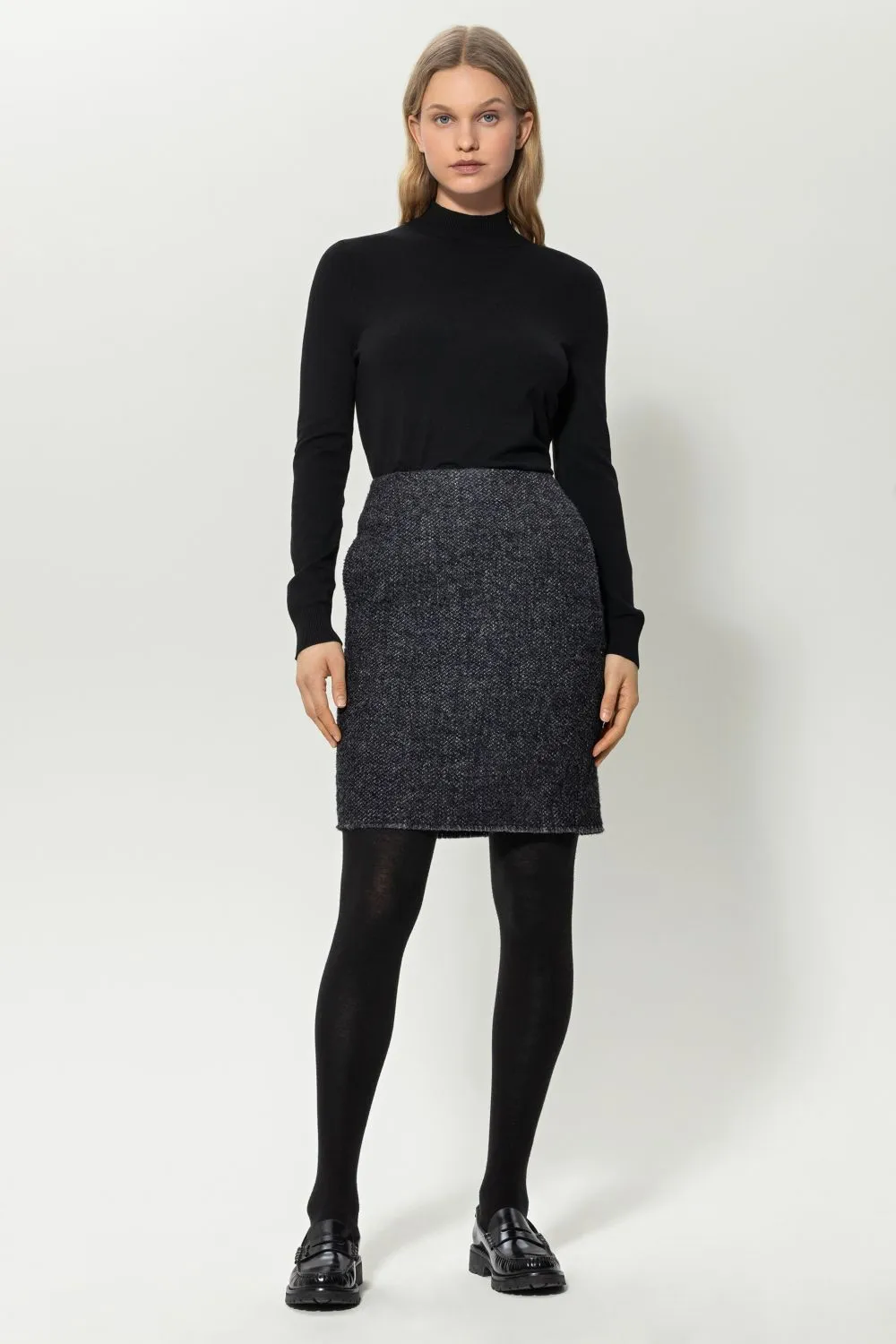 High Collar And Long Sleeves Sweater