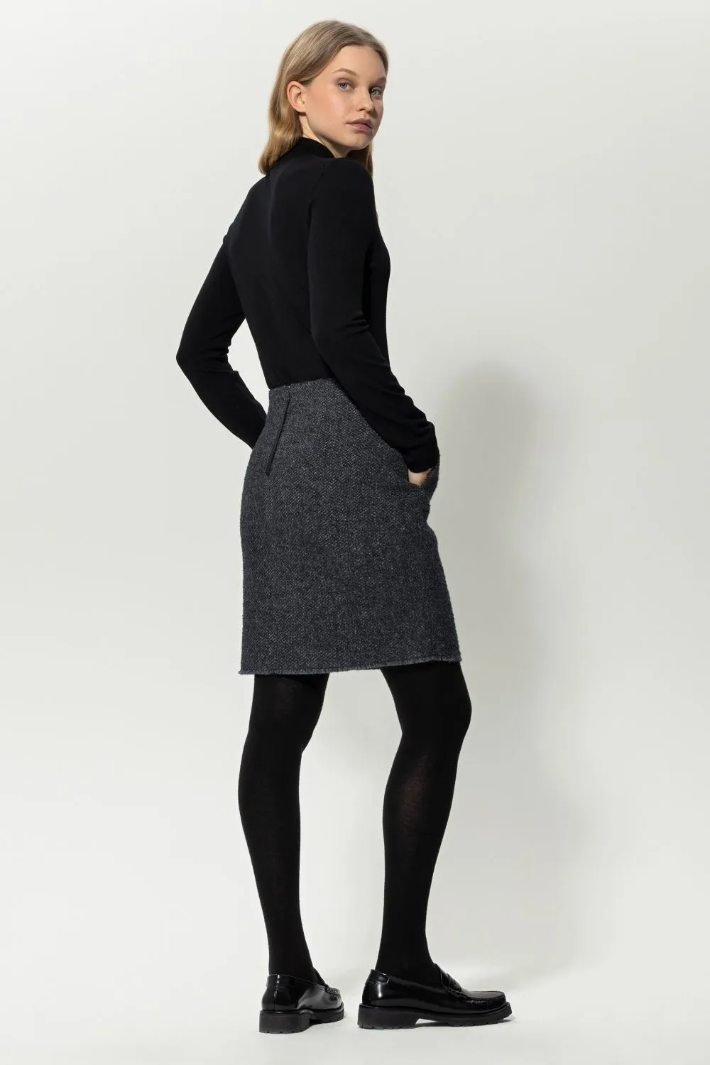 High Collar And Long Sleeves Sweater