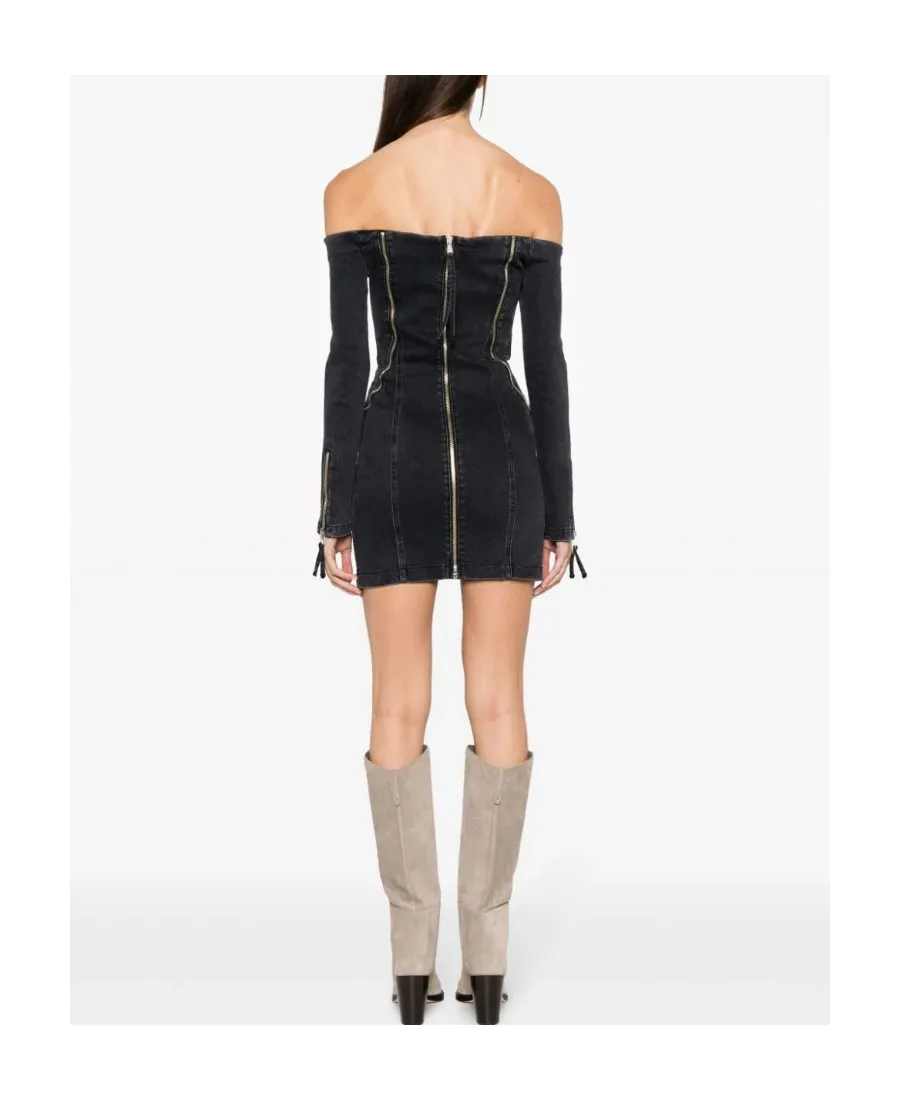 Long-Sleeved Zipper Dress