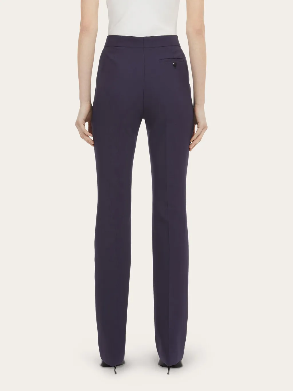 Front Pleated Wool Casual Pants