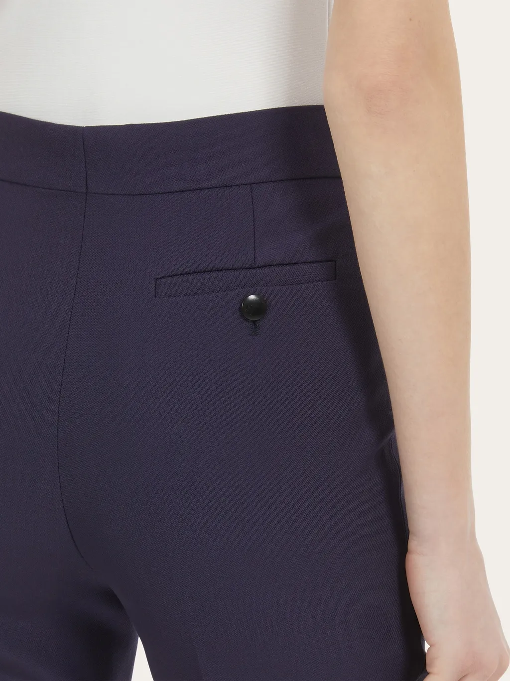 Front Pleated Wool Casual Pants