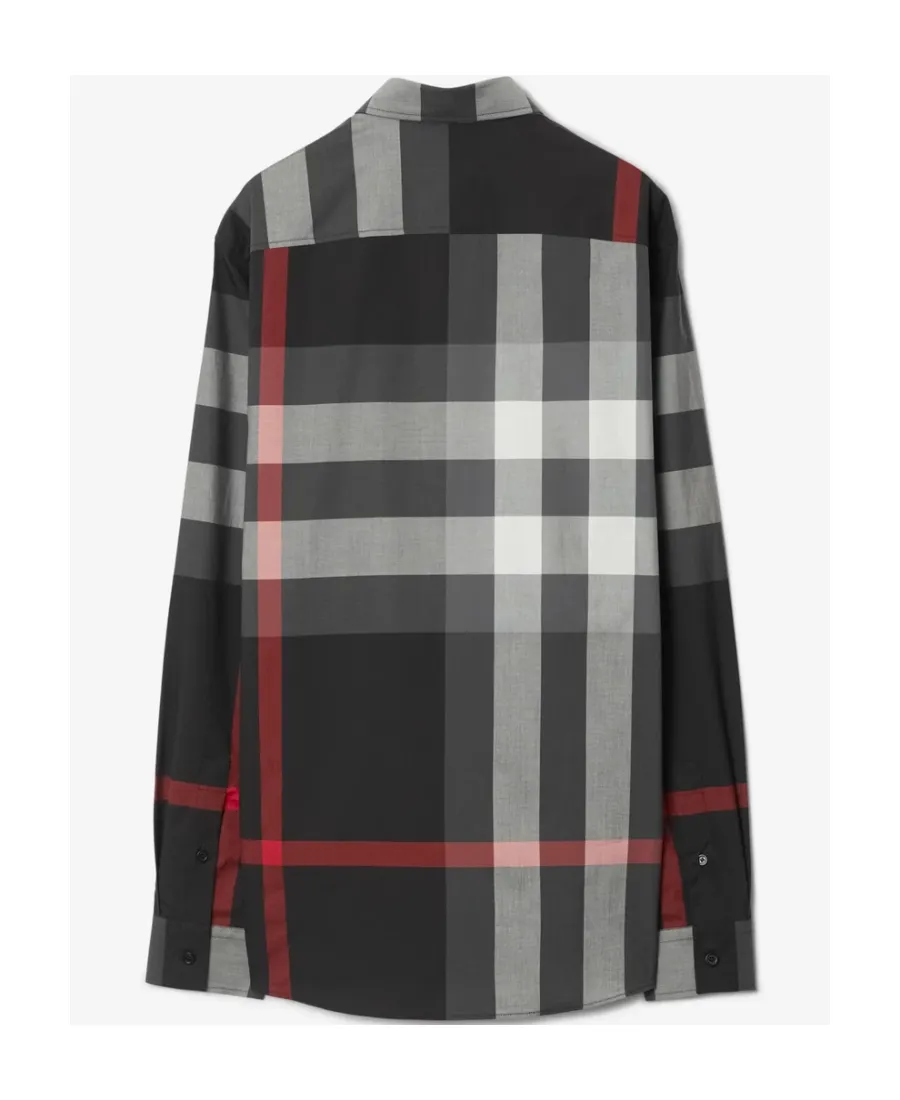 Burberry Check-Pattern Long Sleeved Shirt