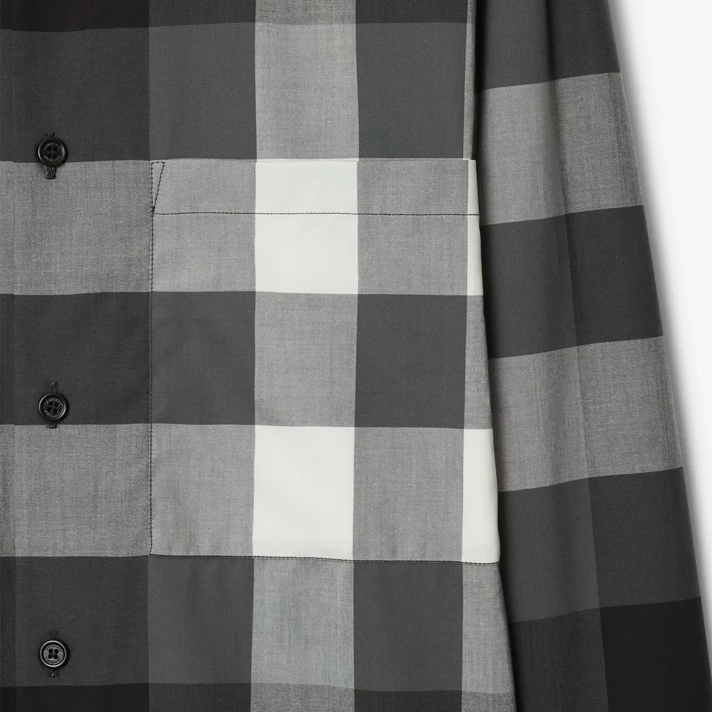 Burberry Check-Pattern Long Sleeved Shirt