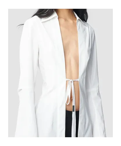 Ann Demeulemeester Dart Detailed Tie-Fastened Shirt