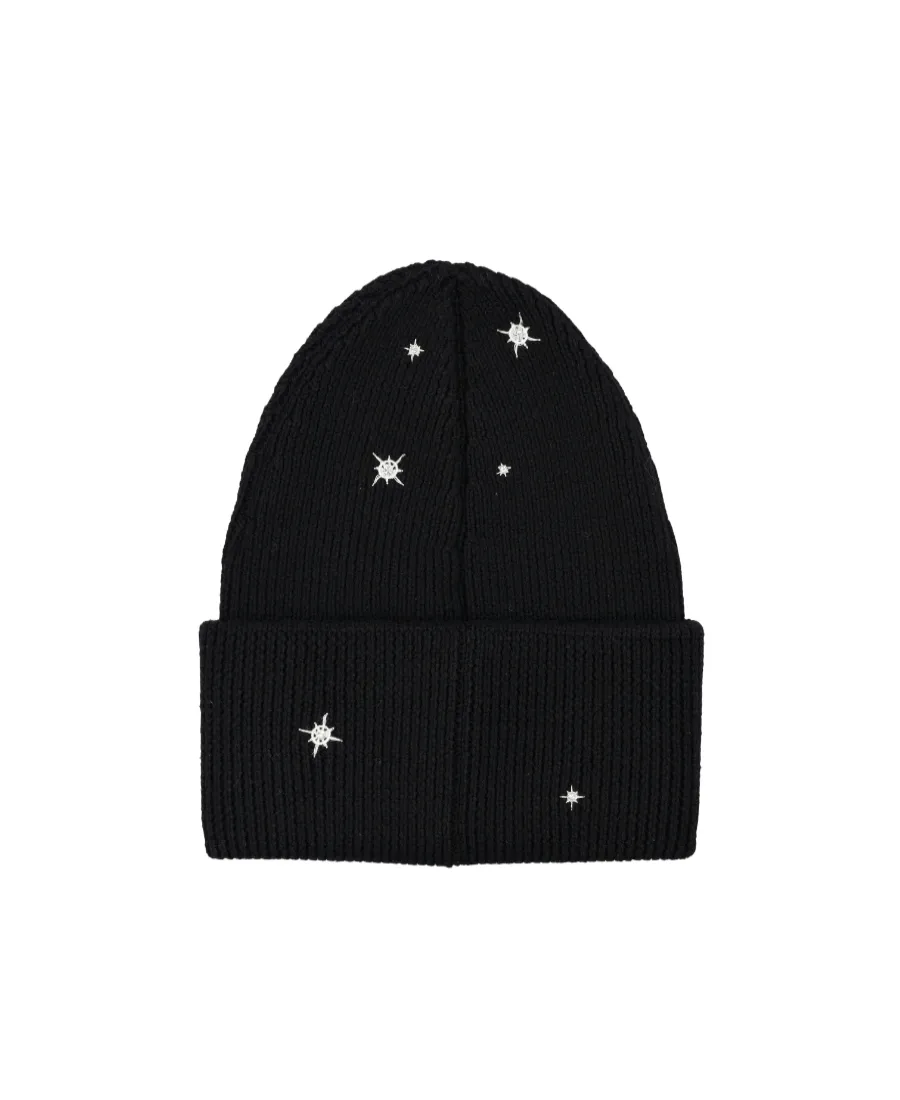 Crystal-Embellished Logo Beanie