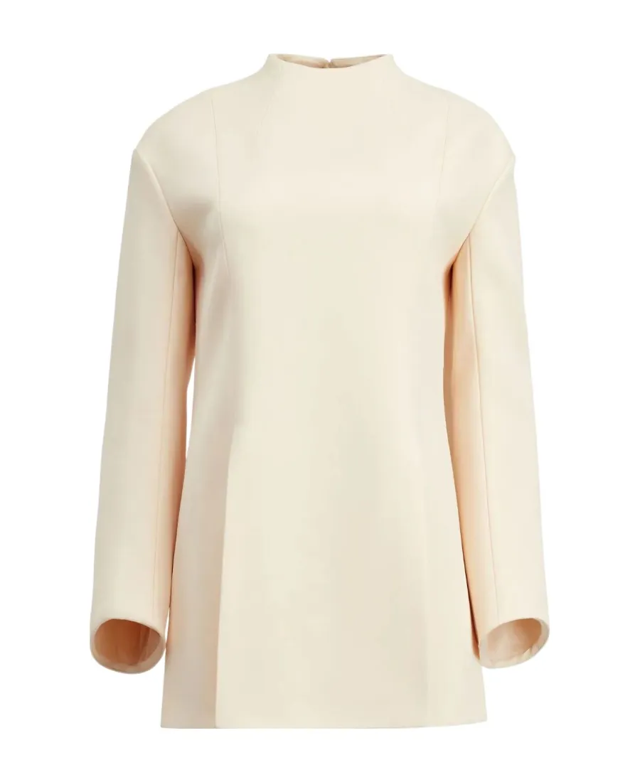 Khaite The Mahni Slit-Detailed Crewneck Blouse