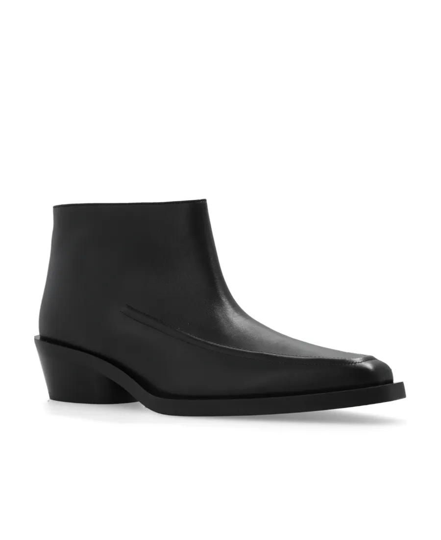 Bronco Leather Ankle Boots