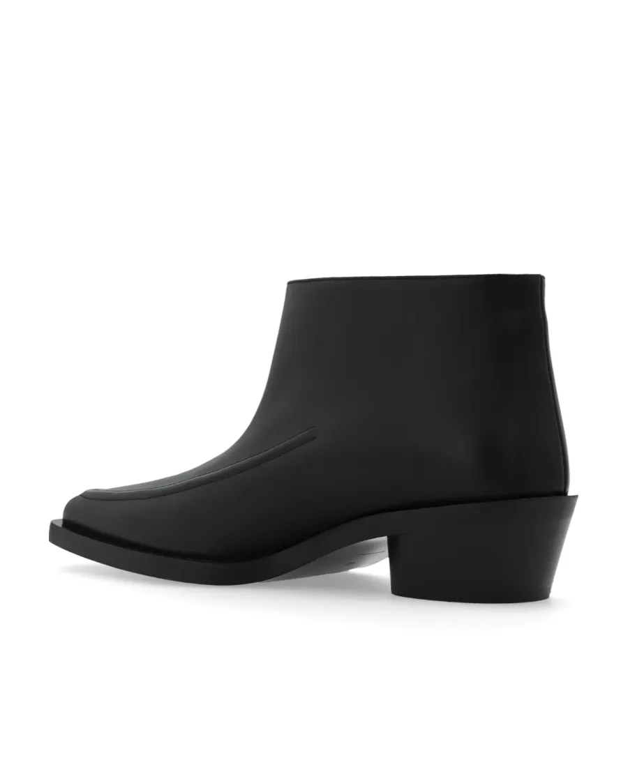 Bronco Leather Ankle Boots