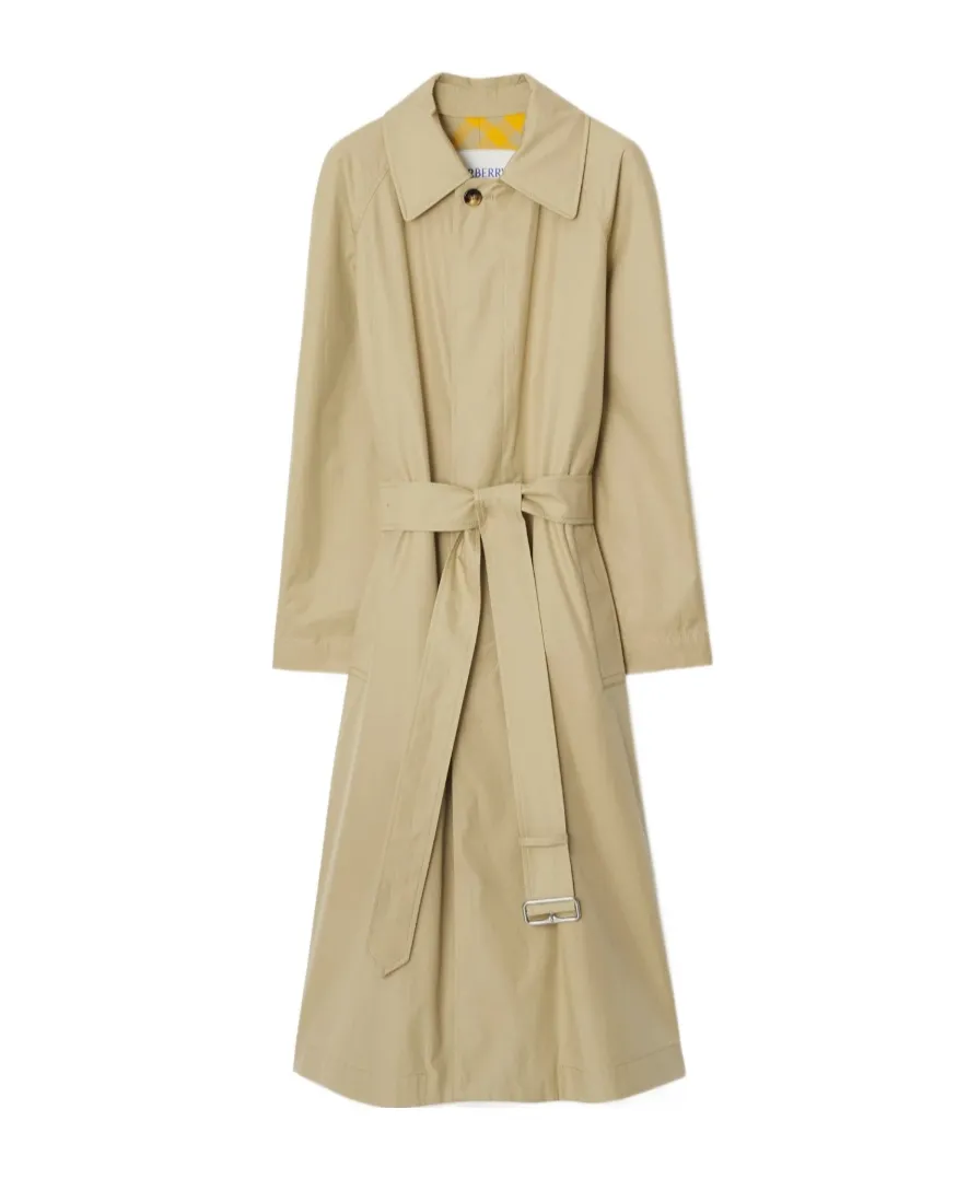 Burberry Checked Belted-Waist Reversible Trench Coat