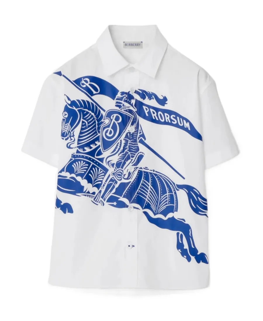 Burberry Kids Ekd-Printed Short Sleeved Shirt