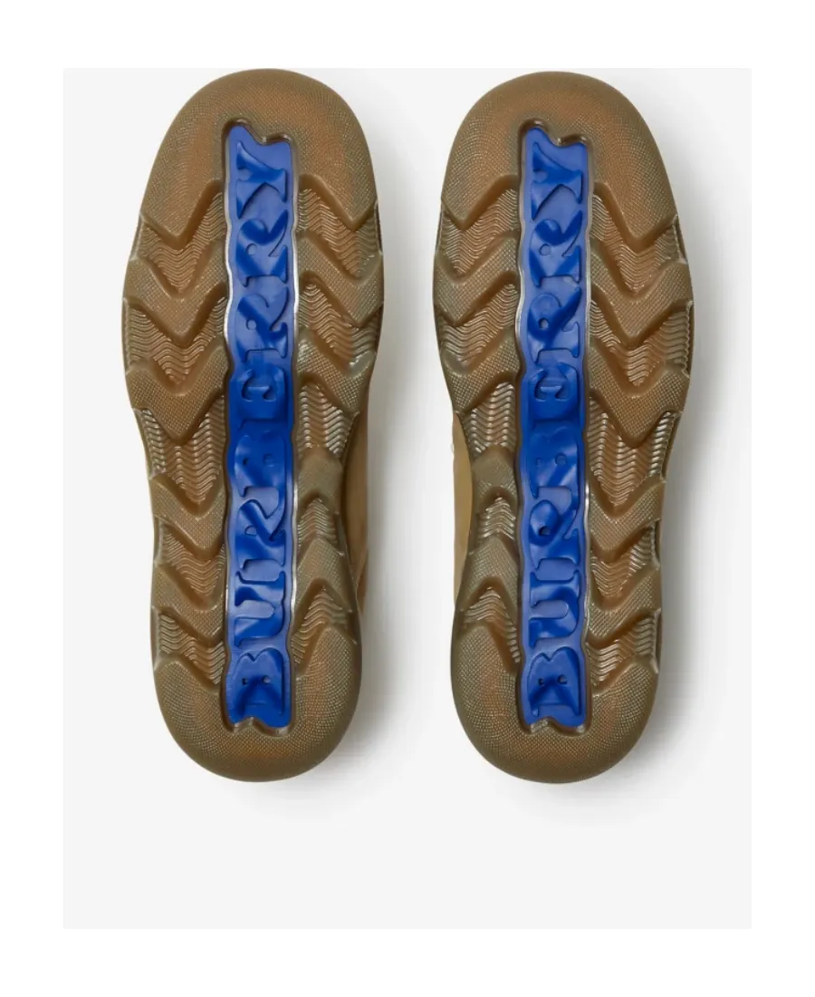 Burberry Round-Toe Chunky-Sole Lace-Up Boots