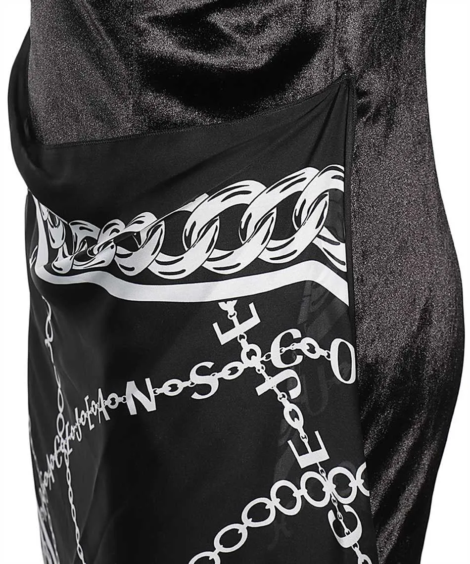 Versace Jeans Couture Scarf Detail Sleeveless Mini Dress