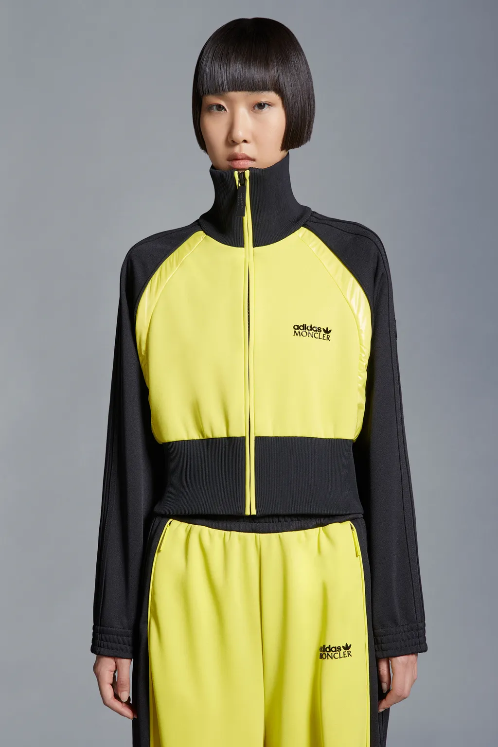 Acetate Zip-Up Sweatshirt