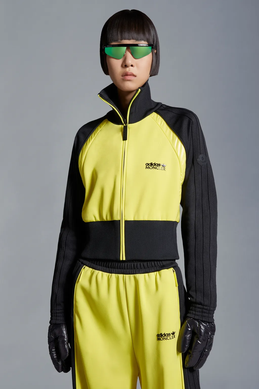 Acetate Zip-Up Sweatshirt