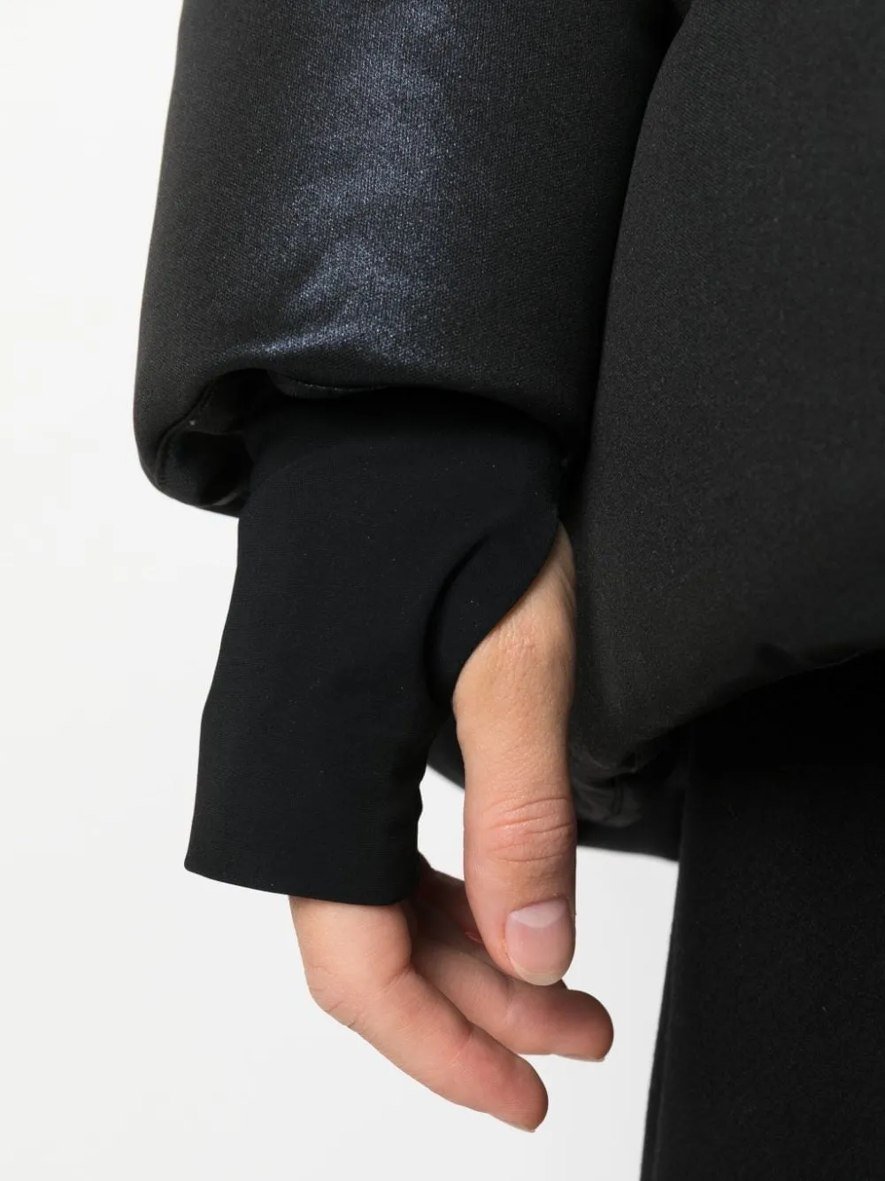 Hooded Feather-Down Coat