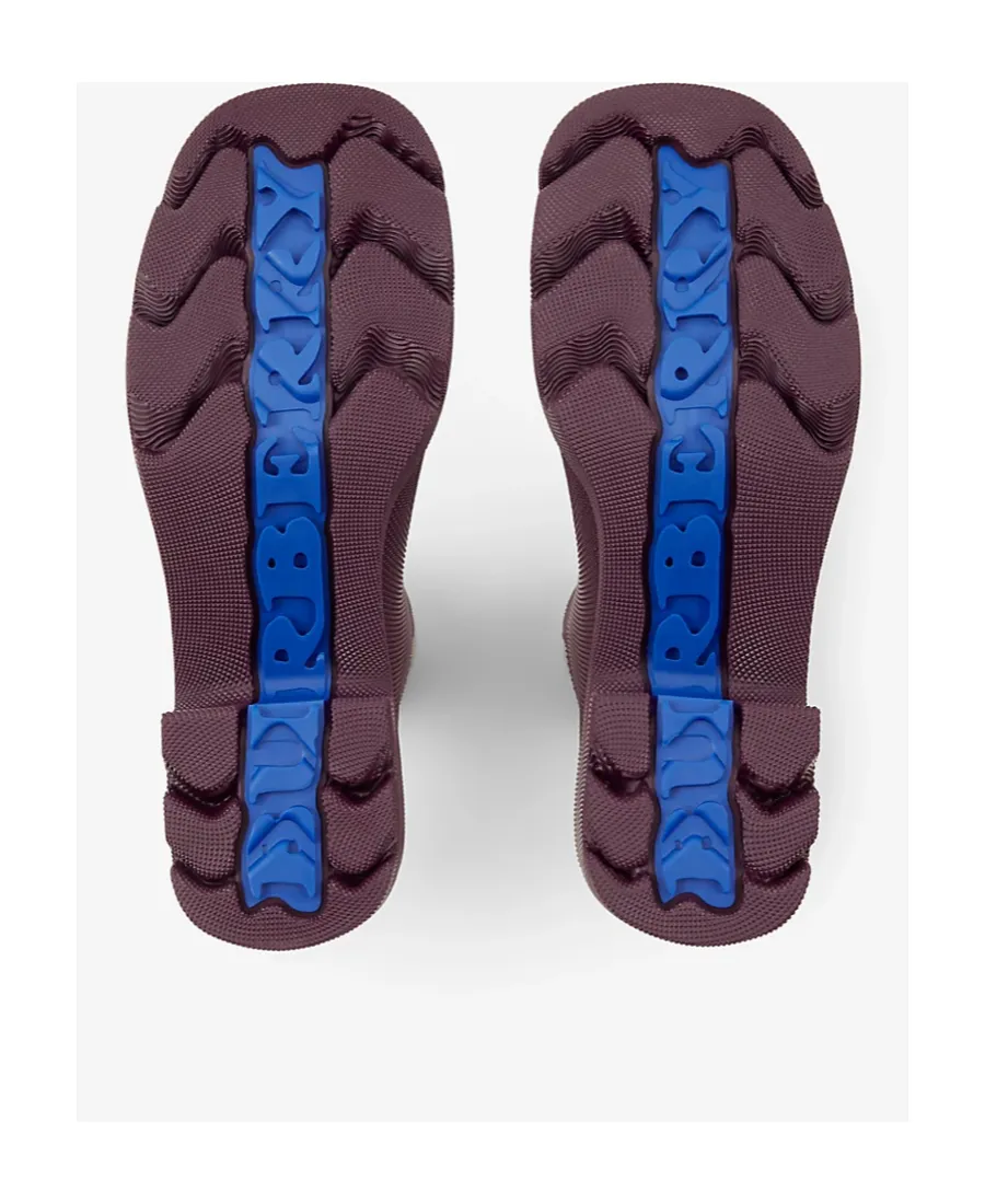 Burberry Round-Toe Slip-On Heeled Boots