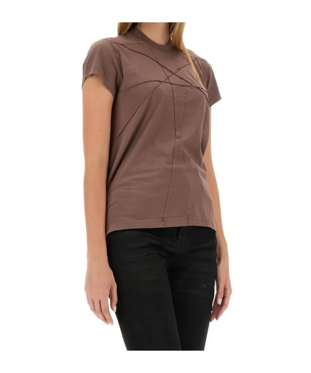 Rick Owens Drkshdw Tonal-Stitching Crewneck T-Shirt
