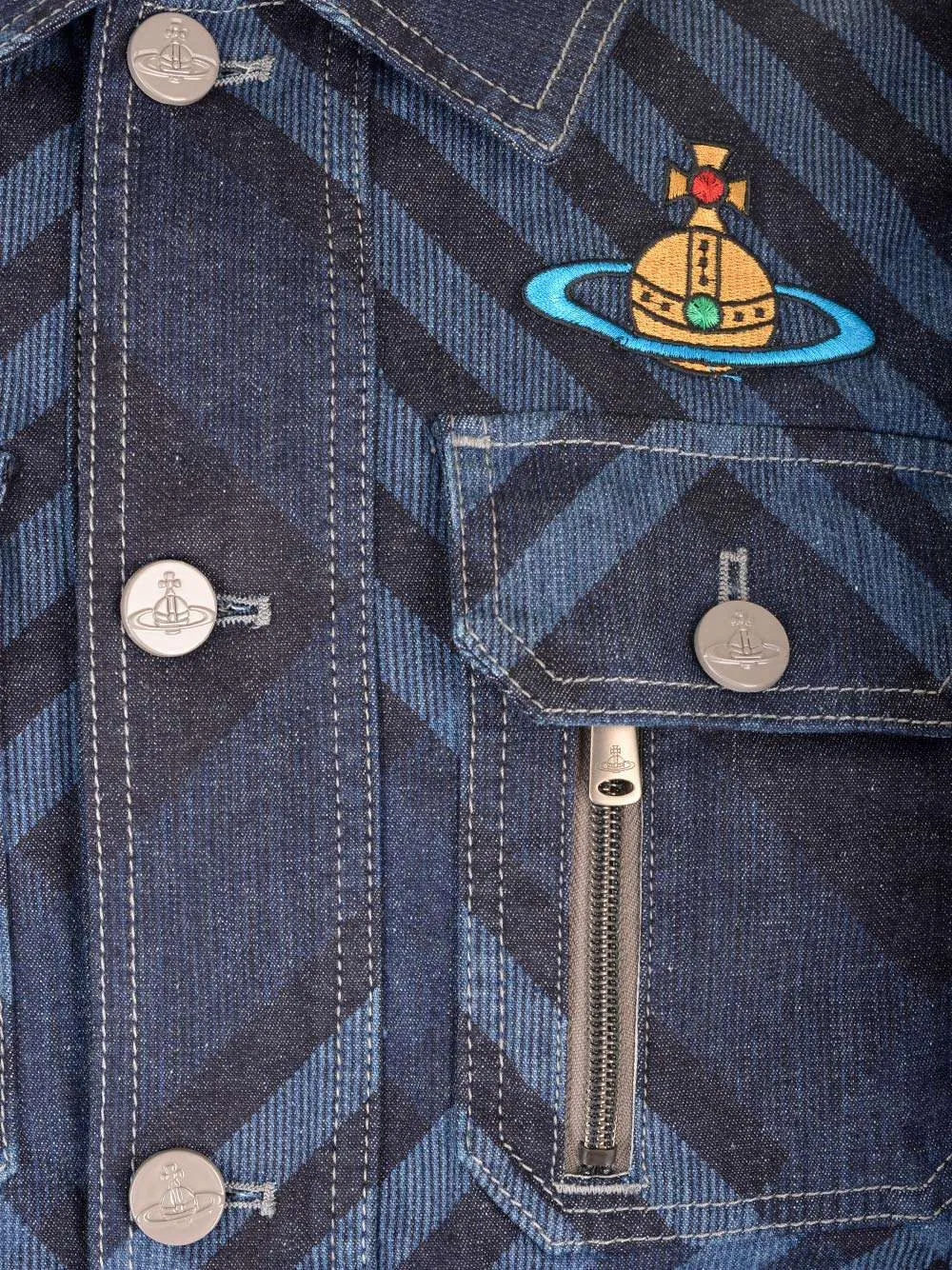 Orb-Embroidered Corduroy Shirt Jacket