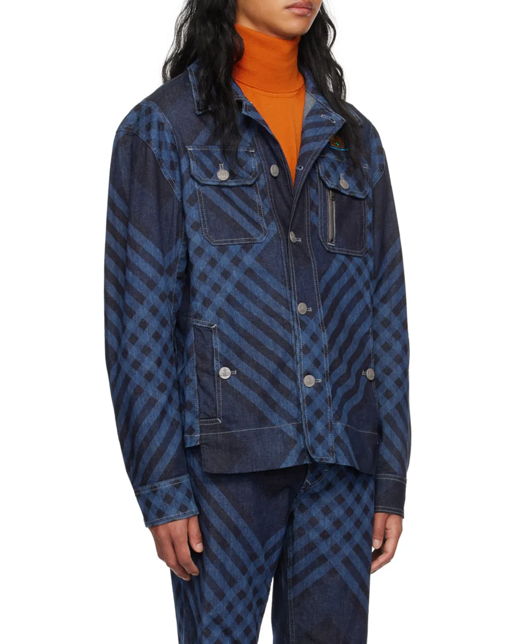 Orb-Embroidered Corduroy Shirt Jacket