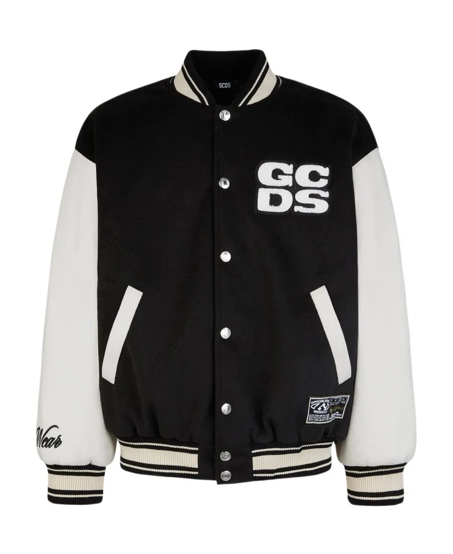 Gcds Two-Toned Long-Sleeved Bomber Jacket