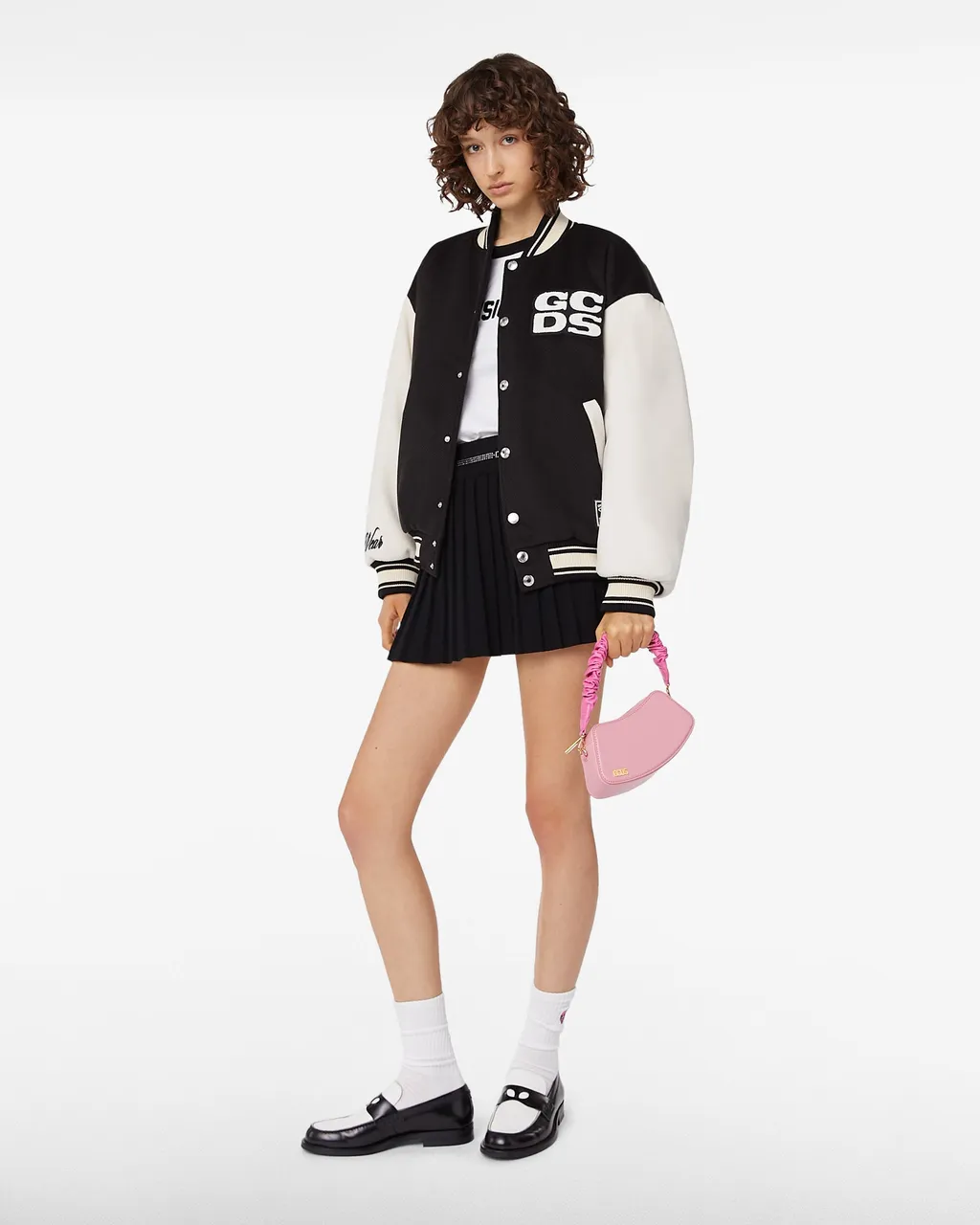 Gcds Two-Toned Long-Sleeved Bomber Jacket