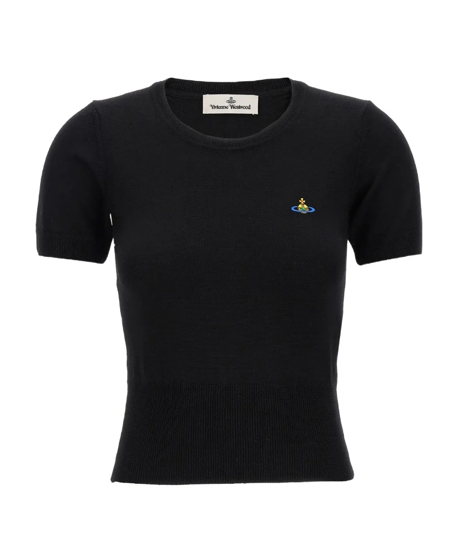 Vivienne Westwood Logo Embroidered Bea Sweater