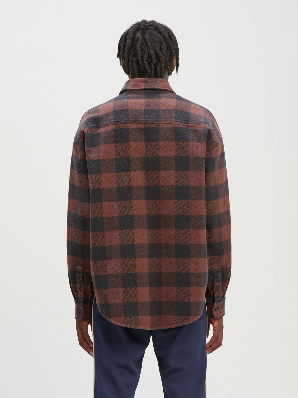 Palm Angels Pa Monogram Embroidered Checked Shirt