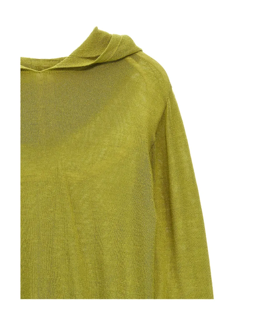 Fine-Knit Virgin Wool Hoodie