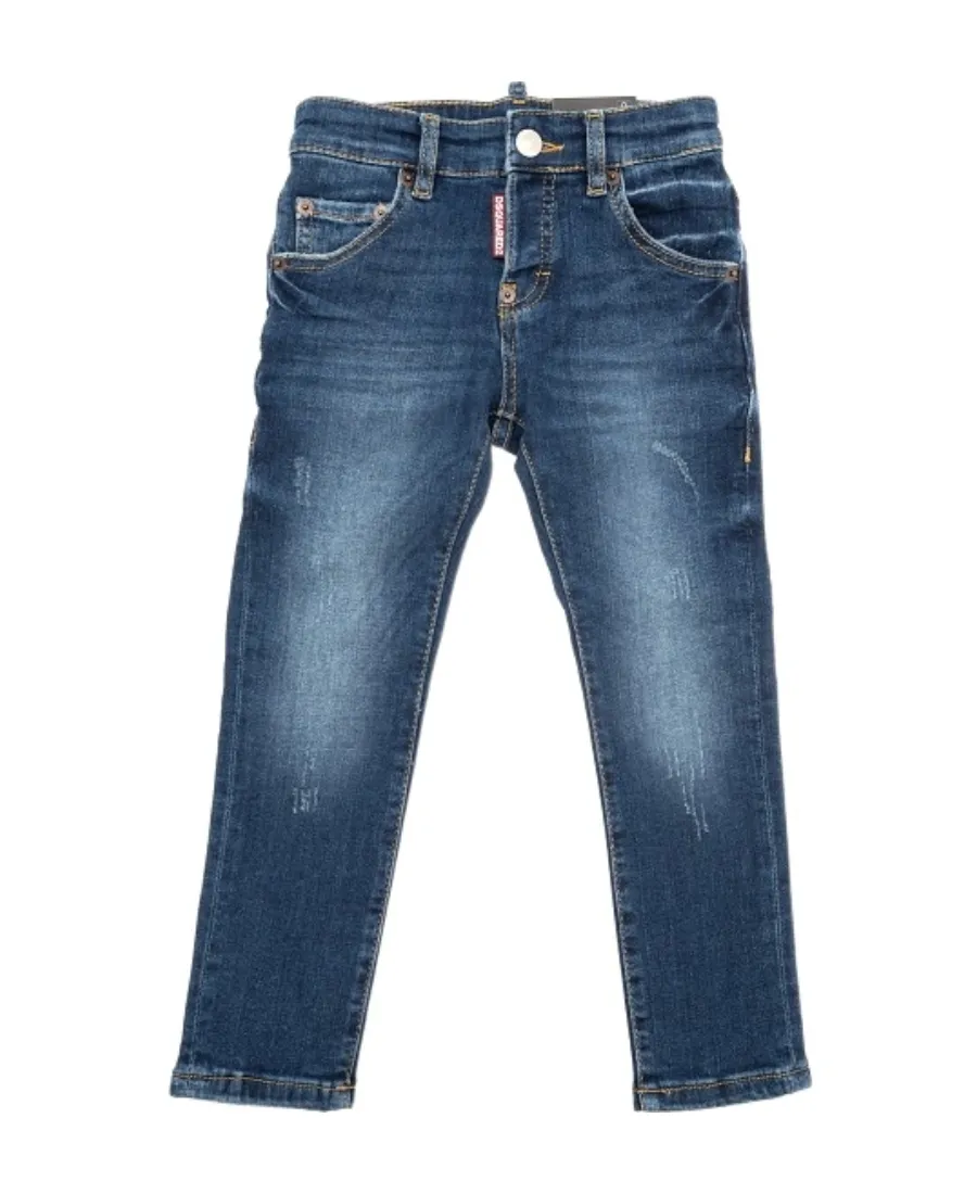 Dsquared2 Kids Low-Rise Logo-Patch Skinny Jeans