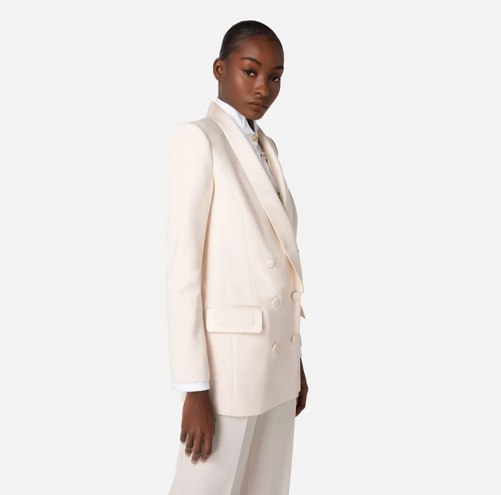 Elisabetta Franchi Double Breasted Buttoned Blazer