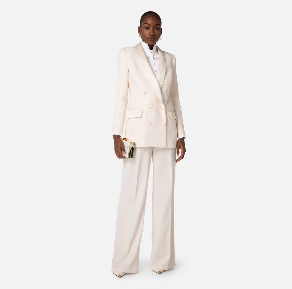 Elisabetta Franchi Double Breasted Buttoned Blazer
