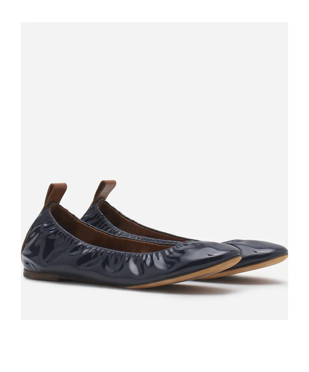 Lanvin Ruched Detail Ballerina Shoes
