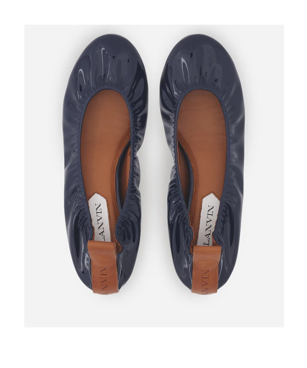 Lanvin Ruched Detail Ballerina Shoes