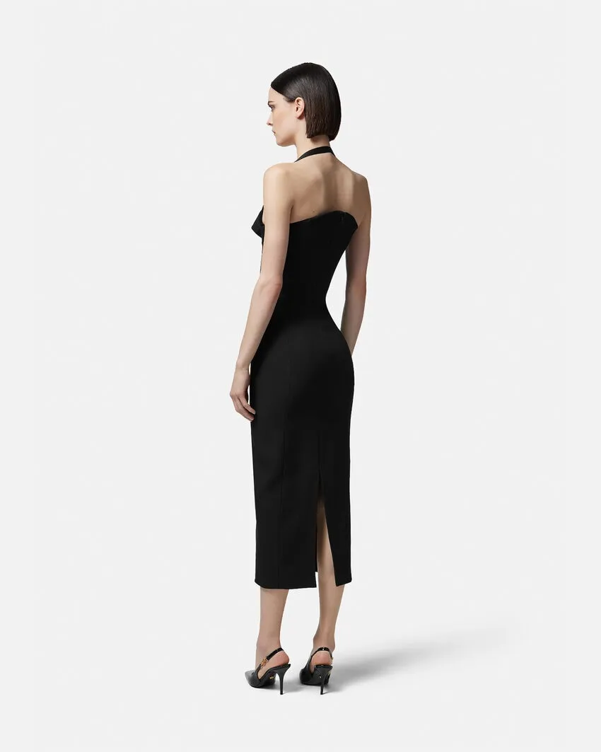 Medusa '95 Fluted Midi Dress