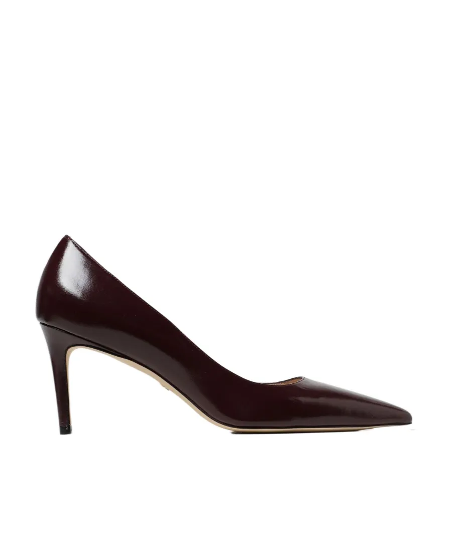 Pointed-Toe 75Mm Leather Pumps