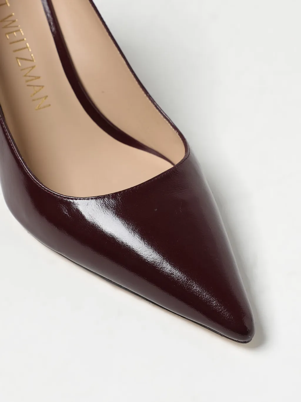 Pointed-Toe 75Mm Leather Pumps