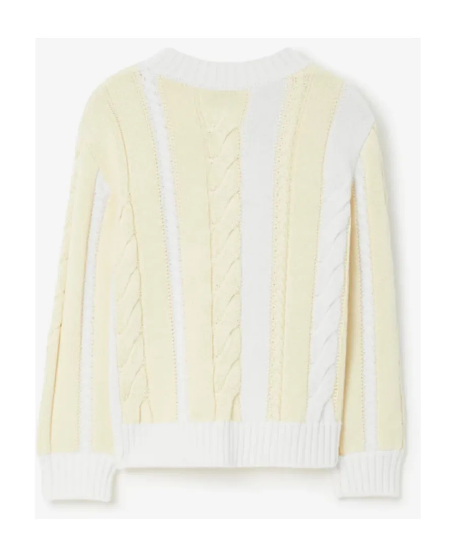 Cable-Knit Wool-Cotton Jumper