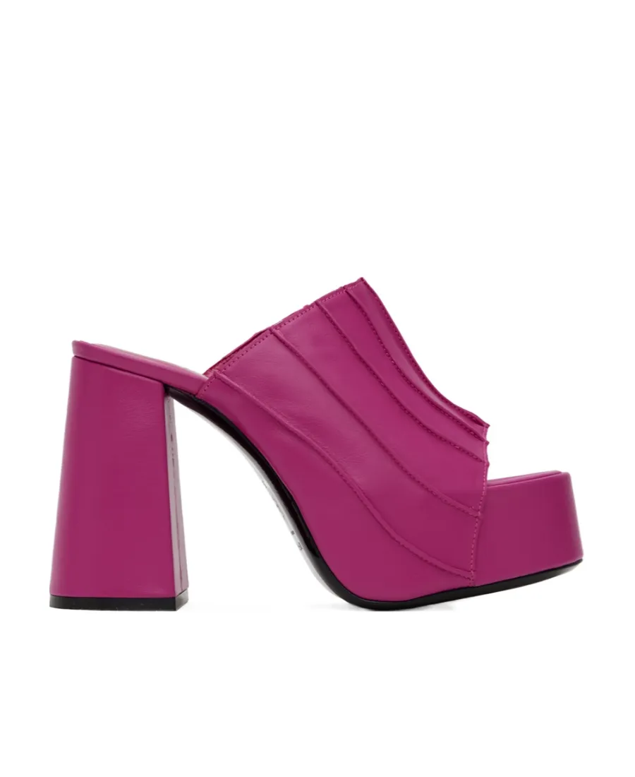 Embossed High-Heeled Sandals