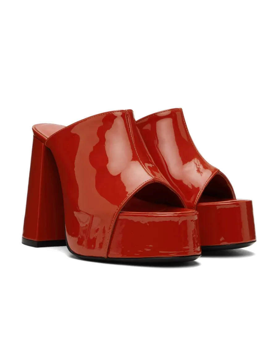Embossed High-Heeled Sandals