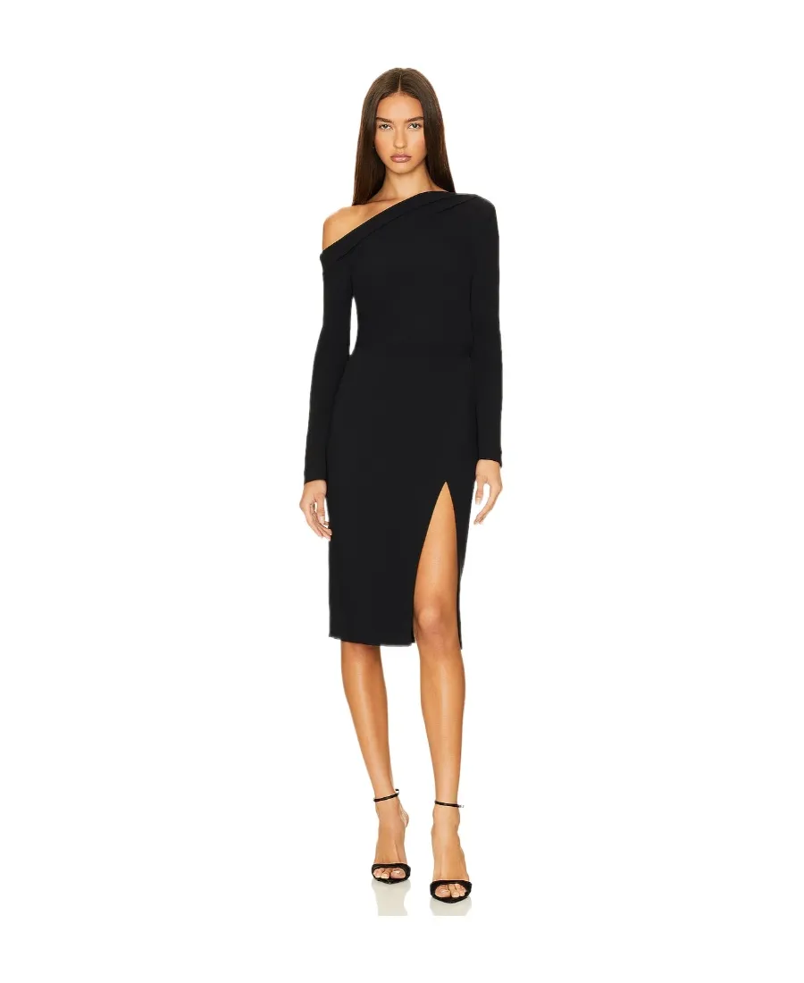 Off-Shoulder Midi Dress