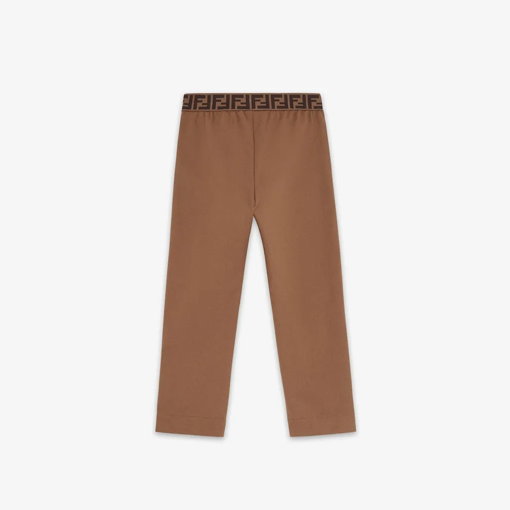 Brown Gabardine Junior Trousers