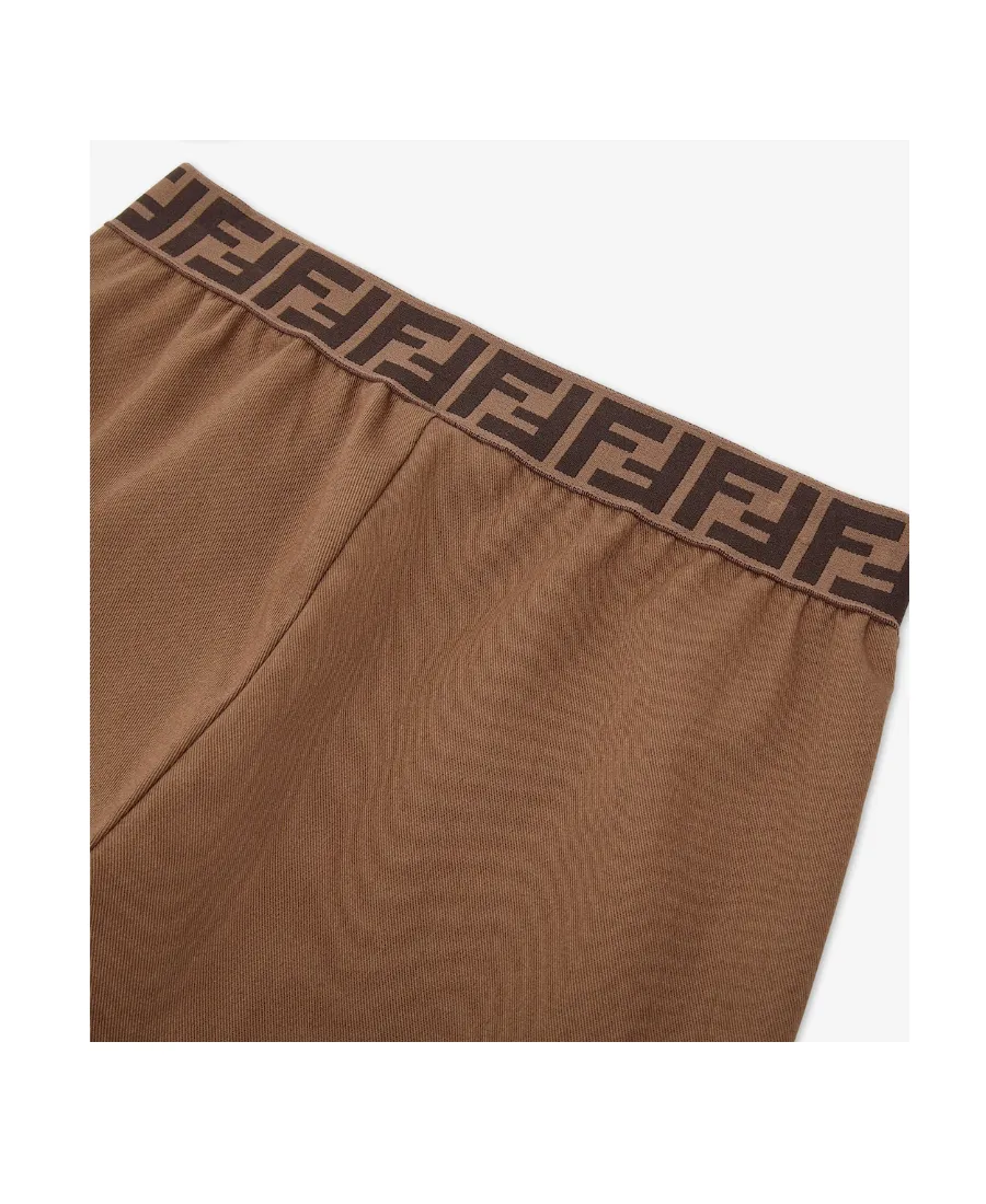 Brown Gabardine Junior Trousers
