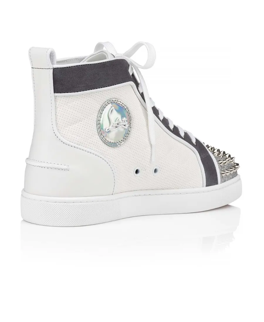 Lou Spikes High-Top Leather Sneakers