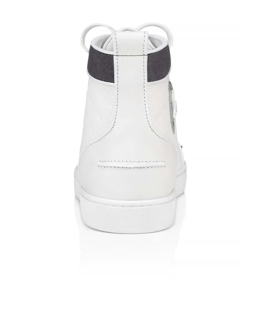 Lou Spikes High-Top Leather Sneakers