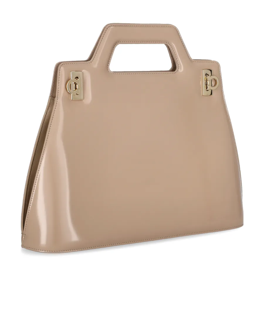Metal Detail Satchel Bag