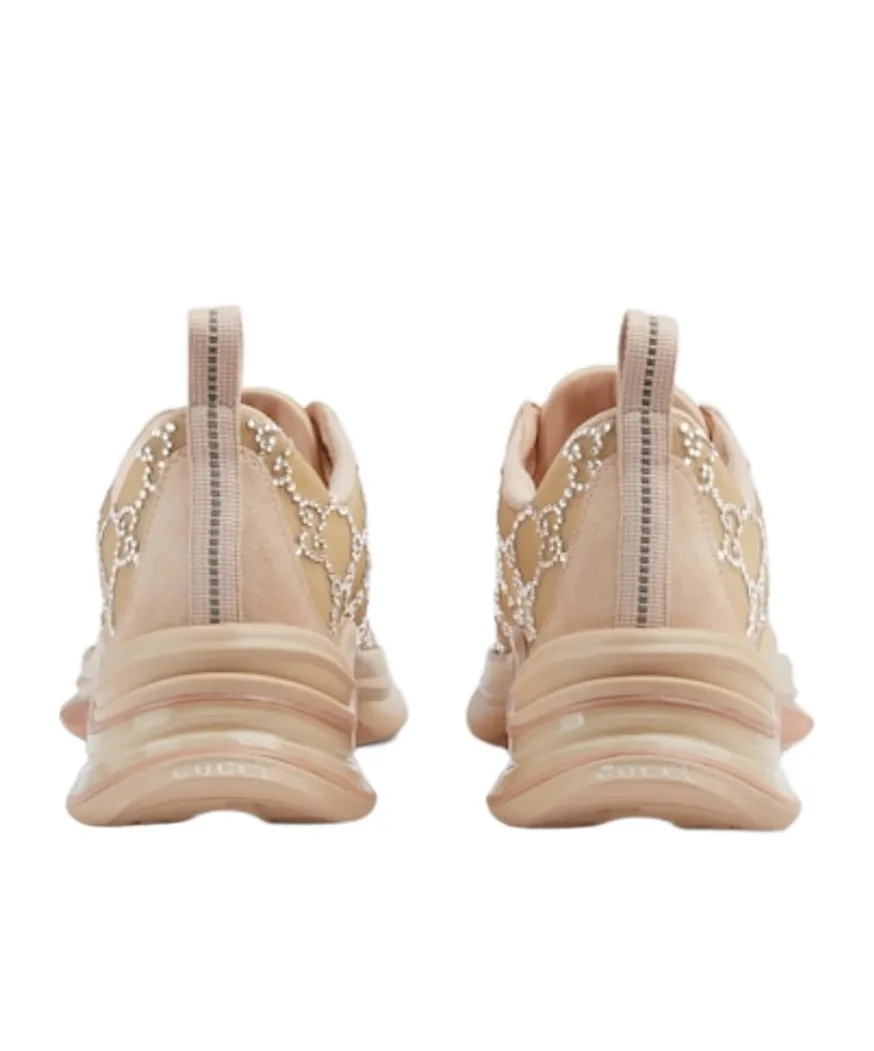 Gg Supreme Rystal-Embellished Sneakers