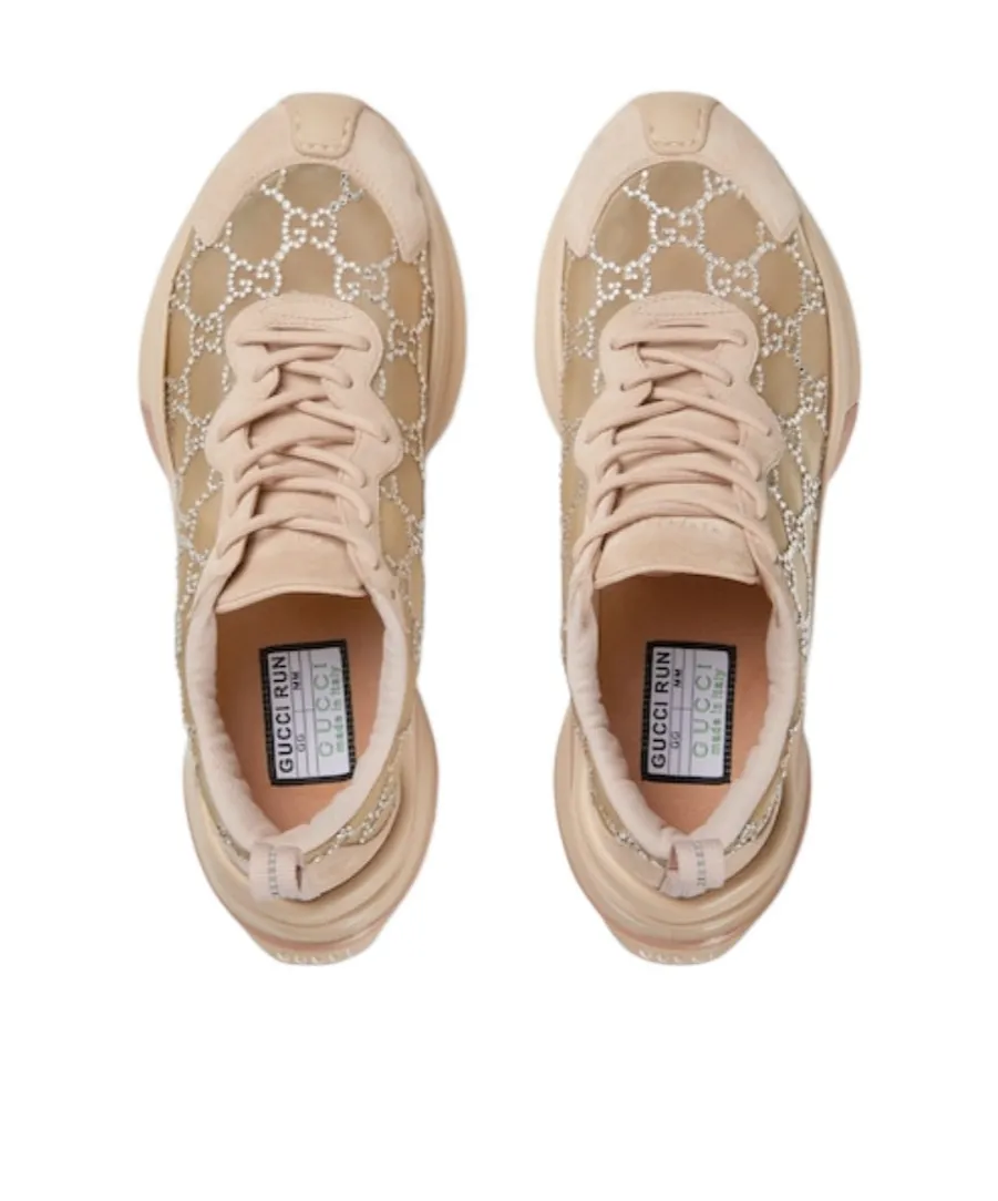 Gg Supreme Rystal-Embellished Sneakers