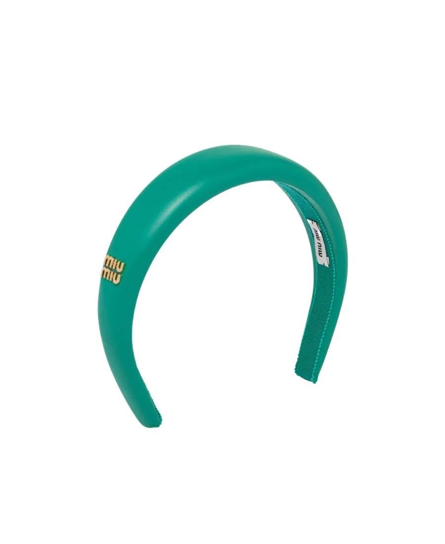 Miu Miu Logo-Lettering Headband