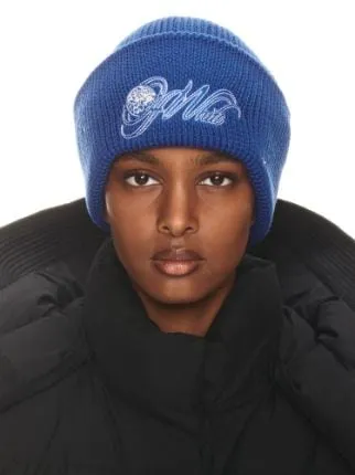 Embroidered Wool Beanie