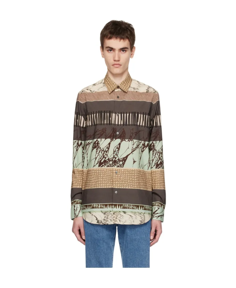 Lapel Long-Sleeved Shirt